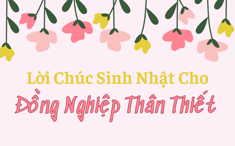 Lời Chúc Sinh Nhật Cho Đồng Nghiệp Thân Thiết