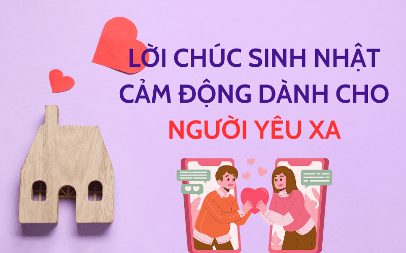 Lời chúc sinh nhật cảm động dành cho người yêu xa