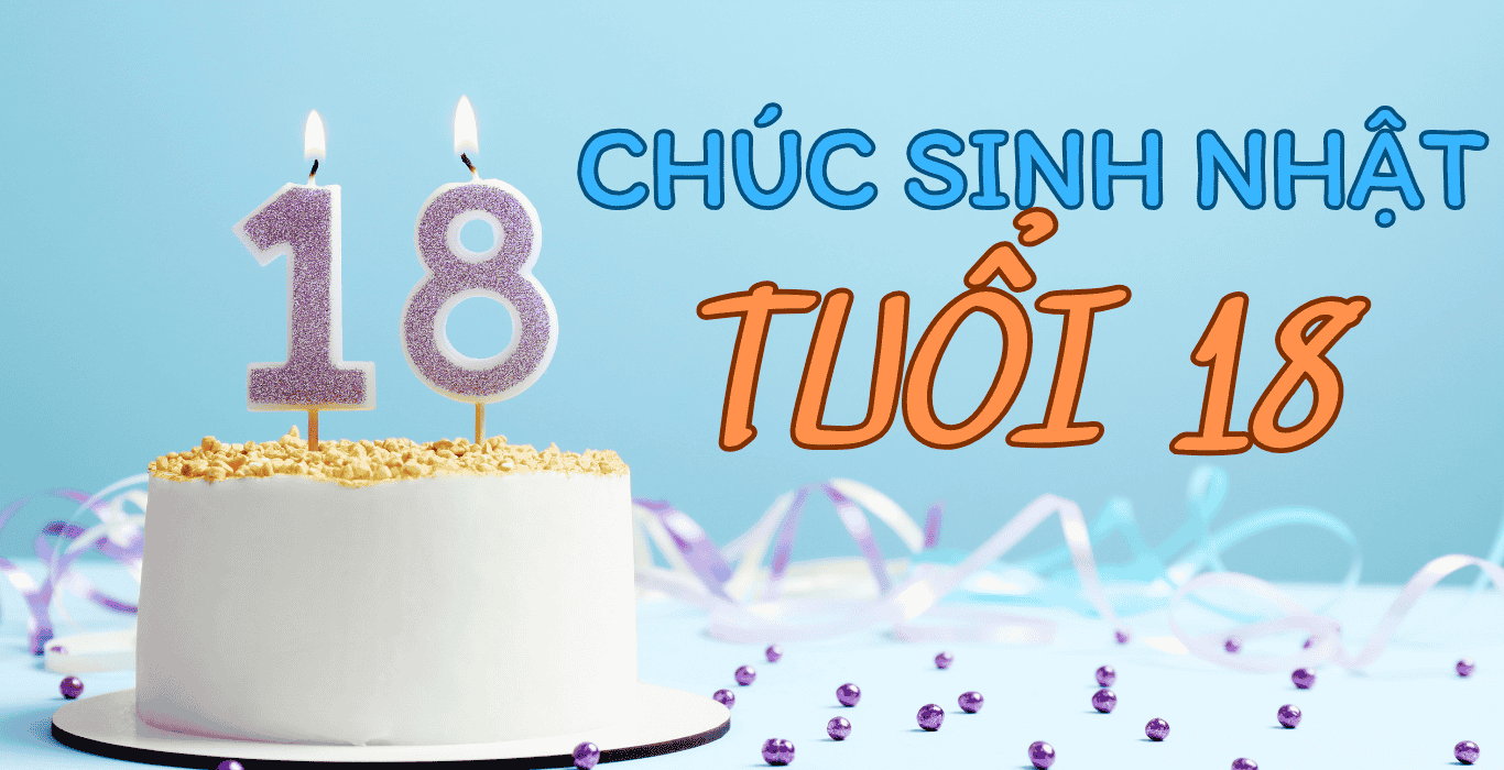 chúc sinh nhật tuổi 18