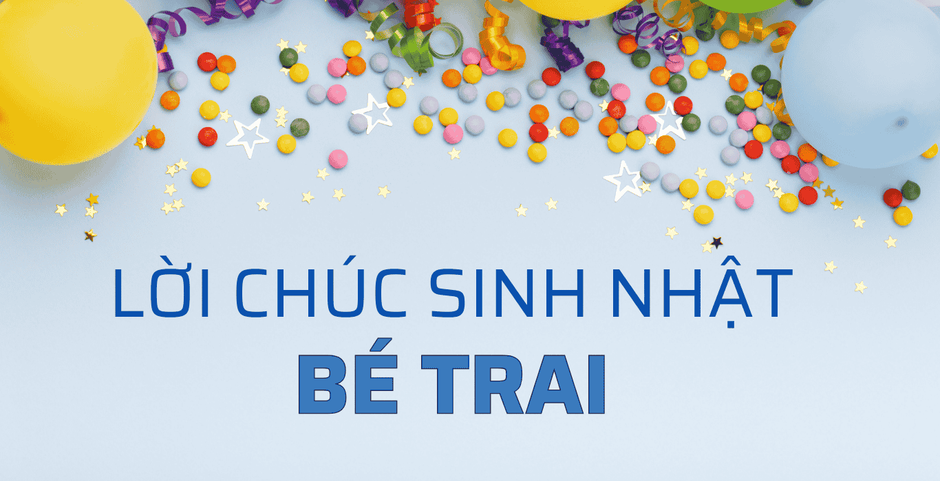 chúc sinh nhật bé trai