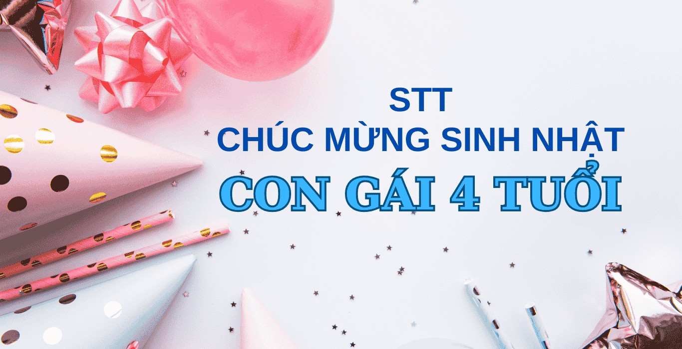 sinh nhật con gái 4 tuổi